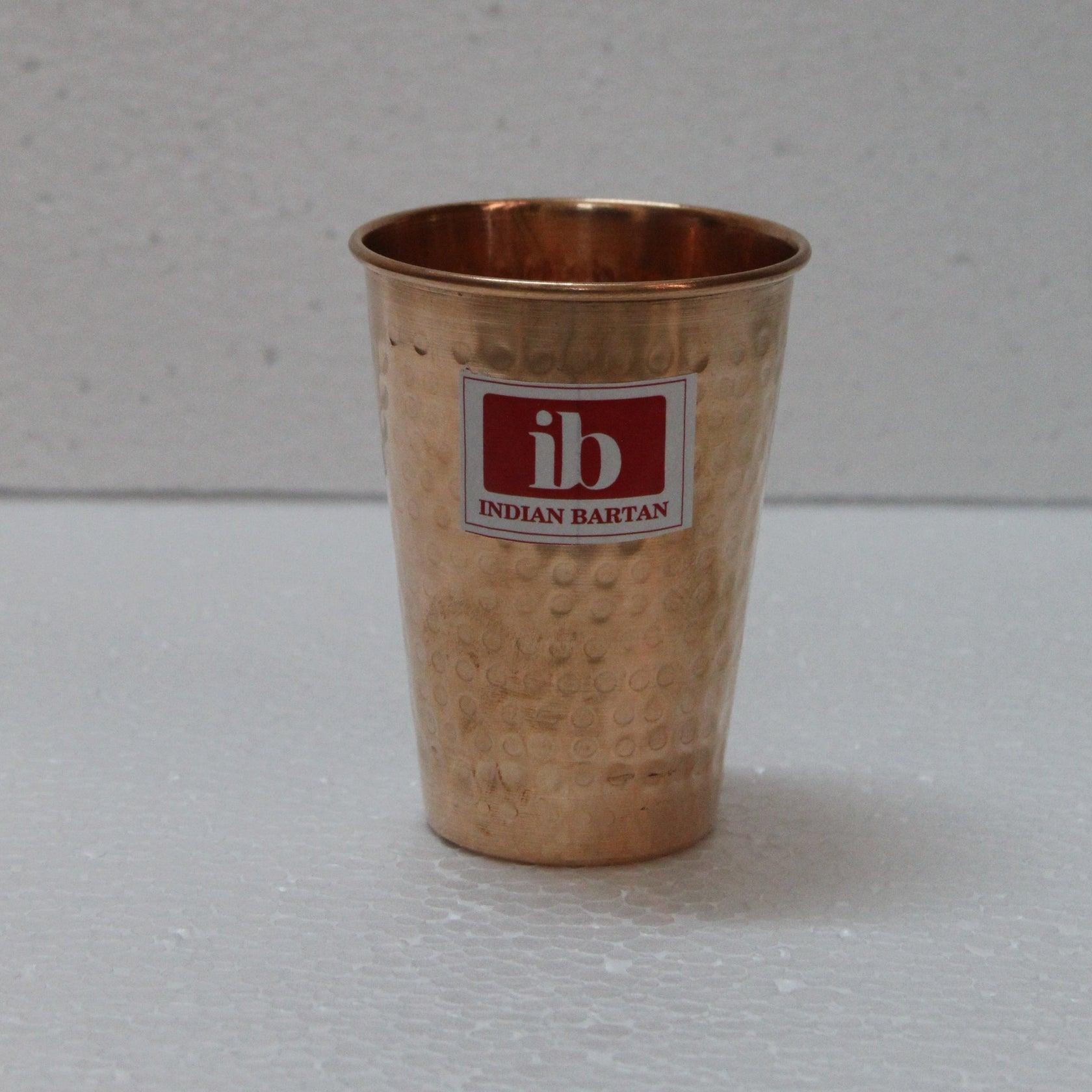 Buy Glasses & jug - Hammered Copper Glass | Tamba Bartan For Home Kitchen by Indian Bartan on IKIRU online store