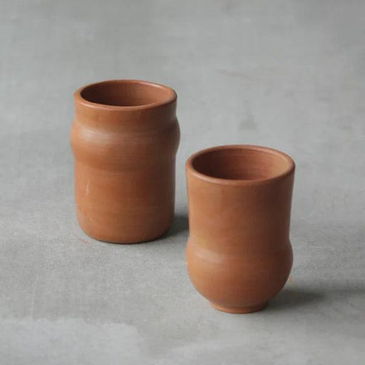 Buy Glasses & jug - Qnch Crafted from Terracotta | Water Carafe with Tumblers by Rayden on IKIRU online store