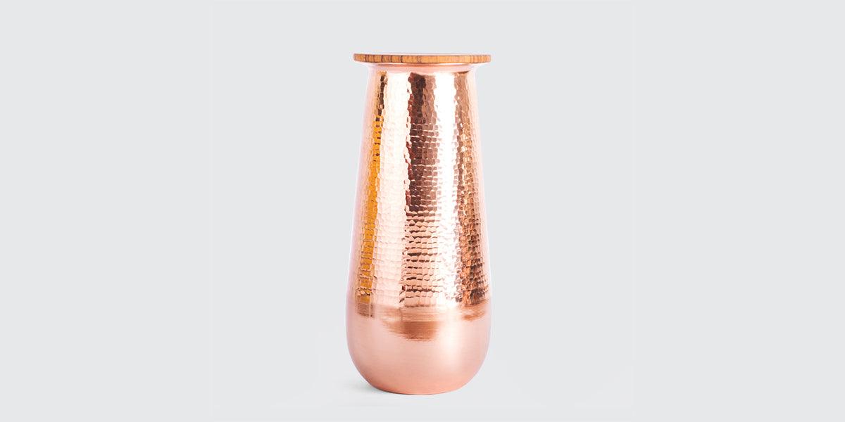 Buy Glasses & Jug Selective Edition - Copper & Wooden Water Carafe | Storage Vessel For Kitchenware & Gifting by Rayden on IKIRU online store