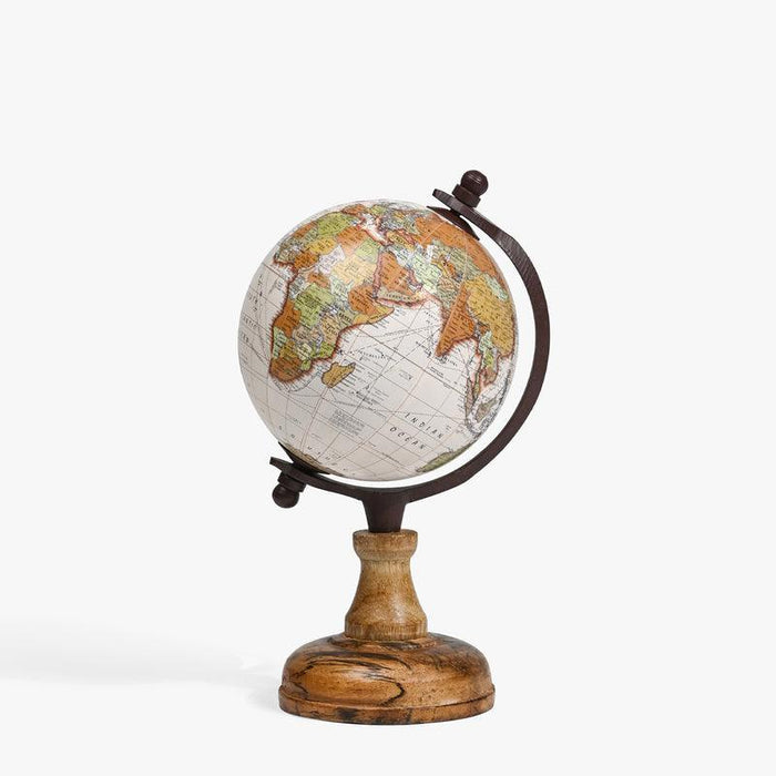 Buy Globe - Pastel Wooden Base Globe by Casa decor on IKIRU online store