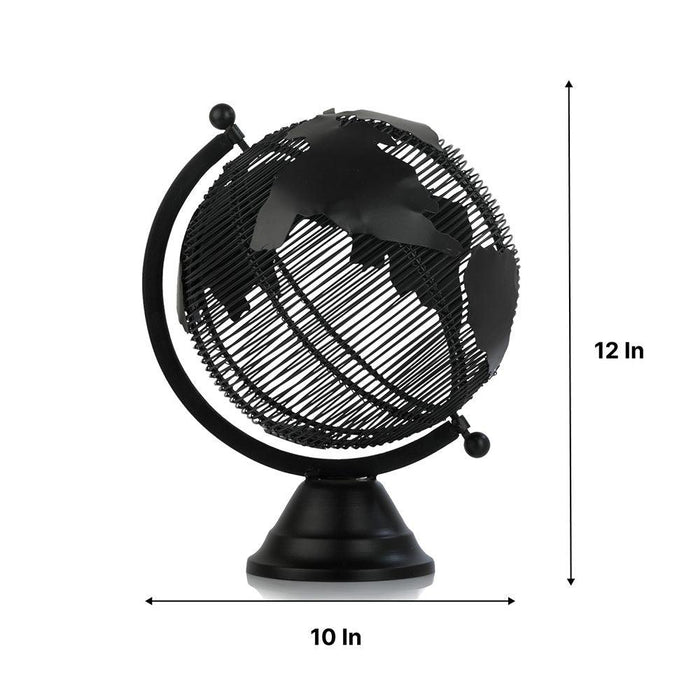 Buy Globe - Solidarity Decorative Black Globe | Showpiece for Office Desk & Table Decor by De Maison Decor on IKIRU online store