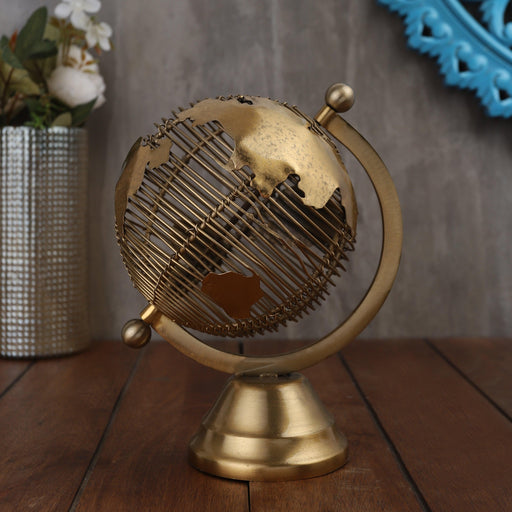 Buy Globe - Solidarity Golden Globe | Decorative Showpiece For Tableware by De Maison Decor on IKIRU online store