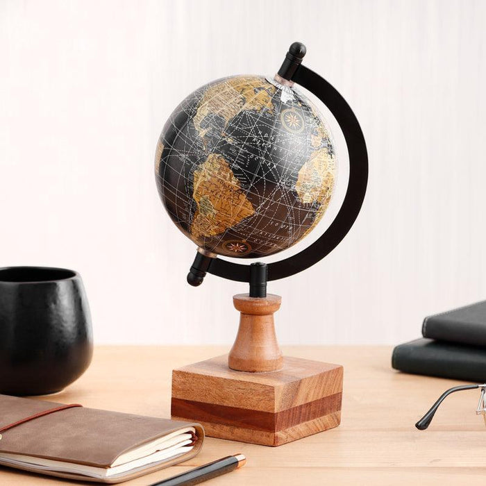 Buy Globe - The Rotating Realm Desk Globe for Office Table | 3d Earth World Map by Casa decor on IKIRU online store