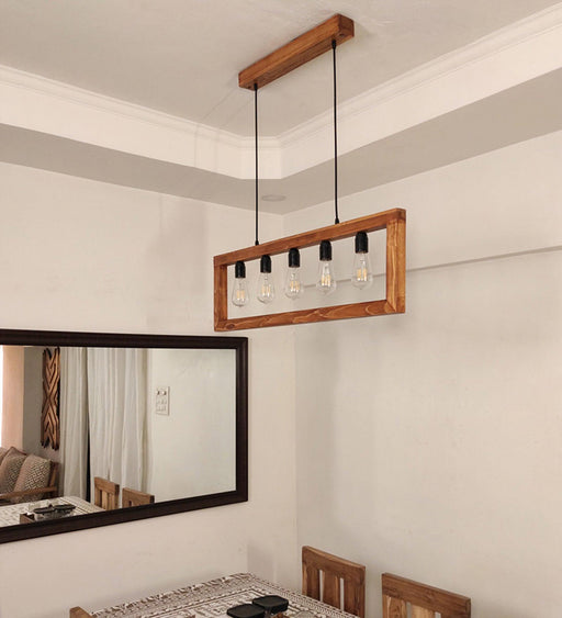 Buy Hanging Lights - Abacus Brown Series Hanging Light & Pendant for Home | Ceiling Lamp by Symplify on IKIRU online store