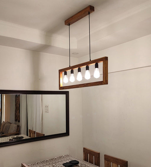 Buy Hanging Lights - Abacus Brown Series Hanging Light & Pendant for Home | Ceiling Lamp by Symplify on IKIRU online store