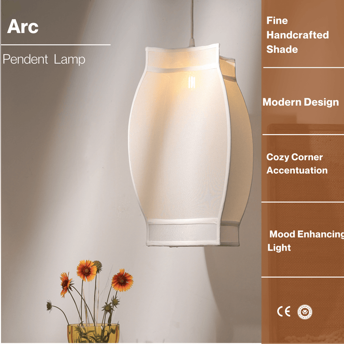 Buy Hanging Lights - Arc Pendant - Off-White by Fig on IKIRU online store