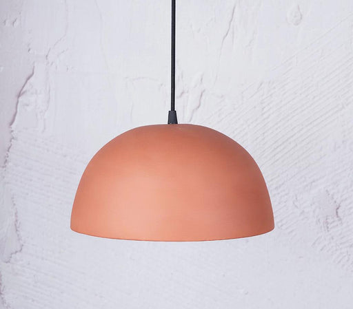 Buy Hanging Lights - Arc Terracotta Hanging Ceiling Light For Living Room by Trance Terra on IKIRU online store