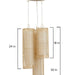 Buy Hanging Lights - Bamboo Pillar Pendant Lights (Cluster of 3) by House of Trendz on IKIRU online store