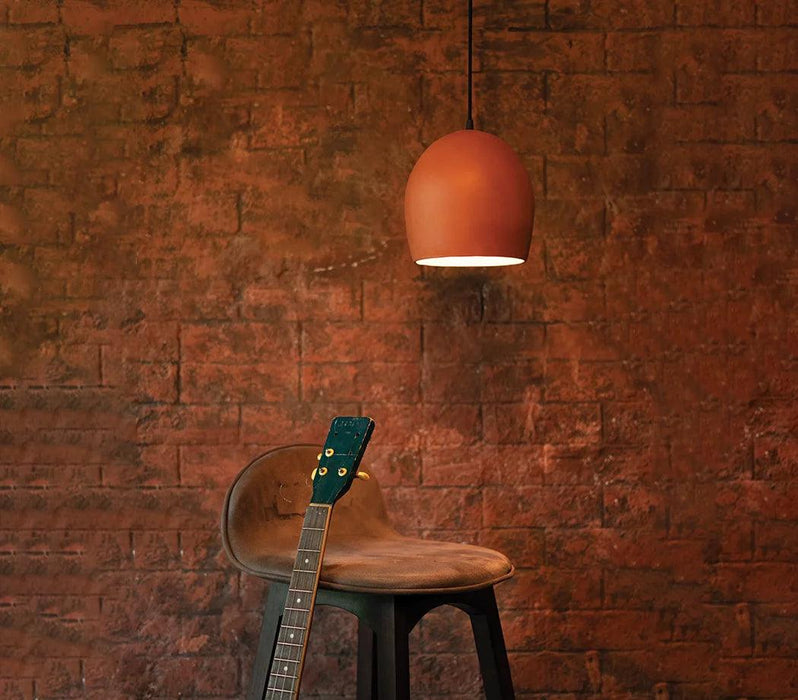 Buy Hanging Lights - Barrel Terracotta Pendant Ceiling Lights by Trance Terra on IKIRU online store