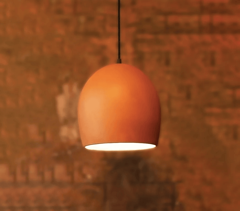 Buy Hanging Lights - Barrel Terracotta Pendant Ceiling Lights by Trance Terra on IKIRU online store