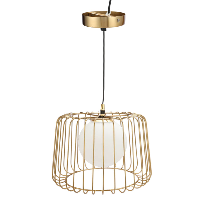 Buy Hanging Lights - Caged Heaven Orb' Pendant Light | Hanging Lights for Ceiling by De Maison Decor on IKIRU online store