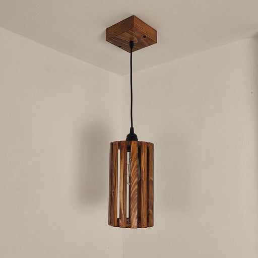 Buy Hanging Lights - Casa Wooden Single Hanging Light for Dining | Ceiling Pendant Lamp by Symplify on IKIRU online store