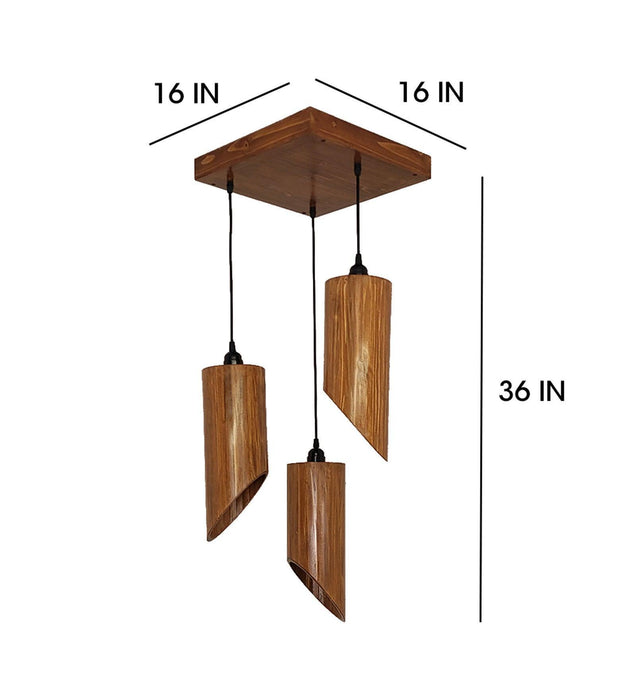 Buy Hanging Lights - Cedar Brown Cluster Hanging Light & Pendant for Dining | Ceiling Lamp by Symplify on IKIRU online store