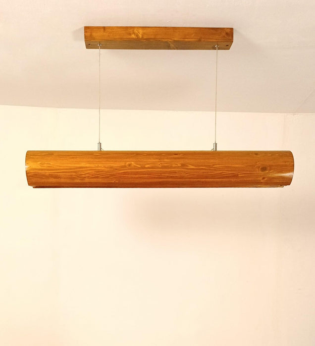 Buy Hanging Lights - Cedar Brown Wooden Led Hanging Lamp for Home Decor | Pendant Lights by Symplify on IKIRU online store