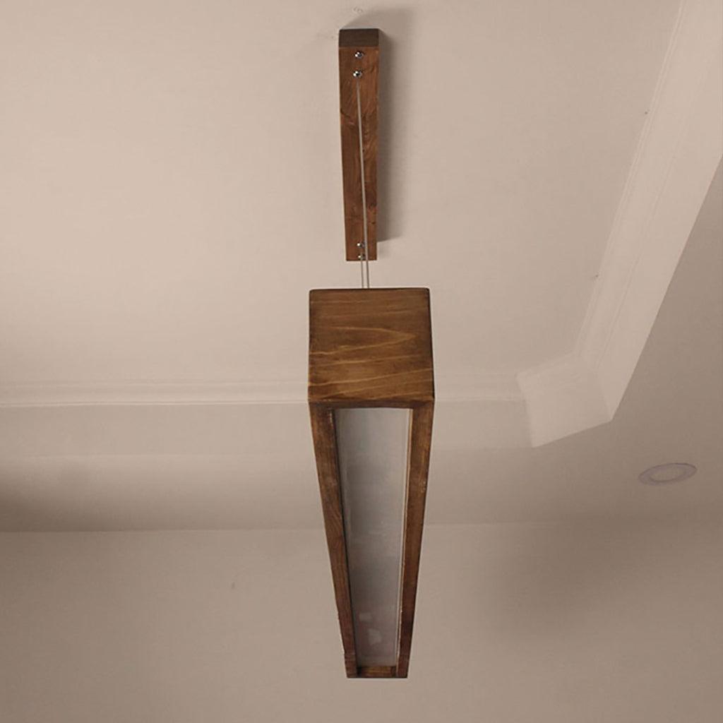 Buy Hanging Lights - Clara Brown Wooden Led Hanging Lamp for Home Decor | Pendant Lamp by Symplify on IKIRU online store