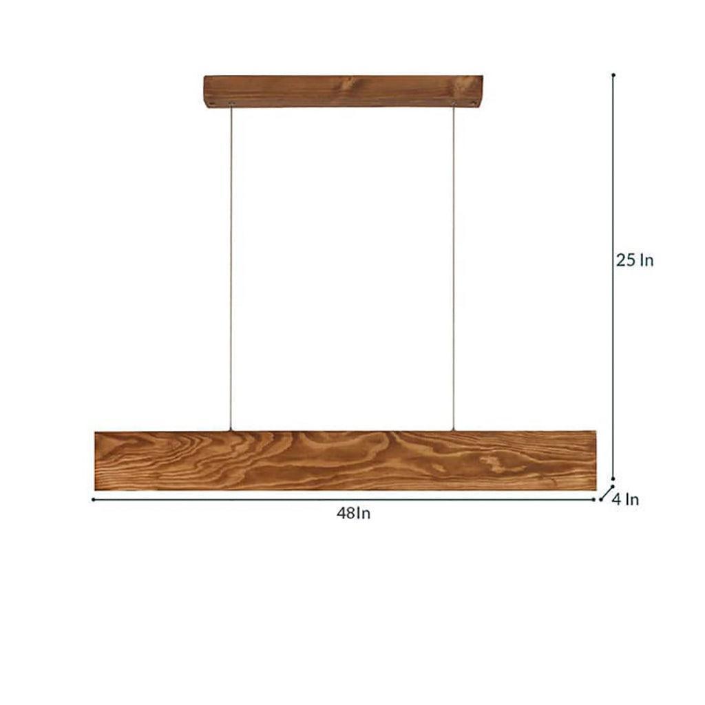 Buy Hanging Lights - Clara Brown Wooden Led Hanging Lamp for Home Decor | Pendant Lamp by Symplify on IKIRU online store