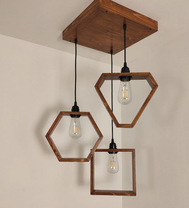 Buy Hanging Lights - Clark Brown Cluster Hanging Light & Pendant for Dining | Ceiling Lamp by Symplify on IKIRU online store