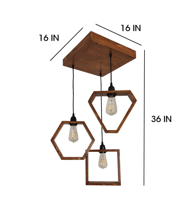 Buy Hanging Lights - Clark Brown Cluster Hanging Light & Pendant for Dining | Ceiling Lamp by Symplify on IKIRU online store