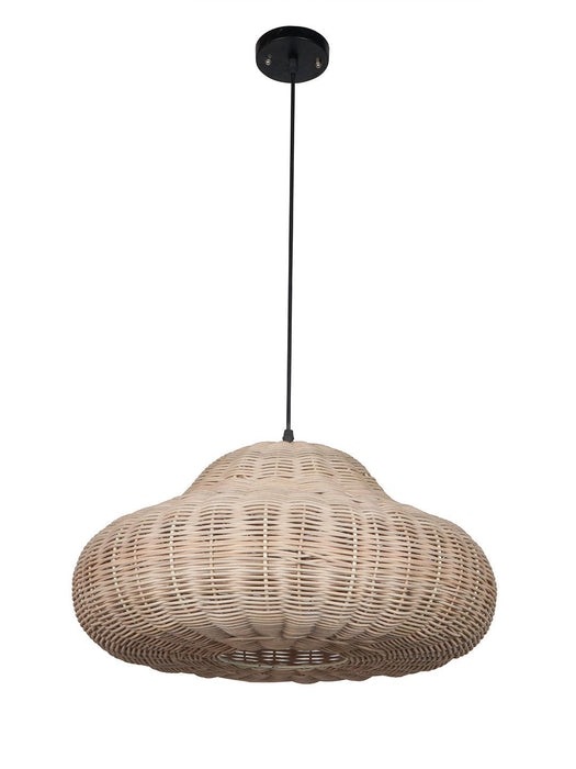 Buy Hanging Lights - Contemporary Handwoven Round Single Ceiling Pendant Hanging Light by Fos Lighting on IKIRU online store