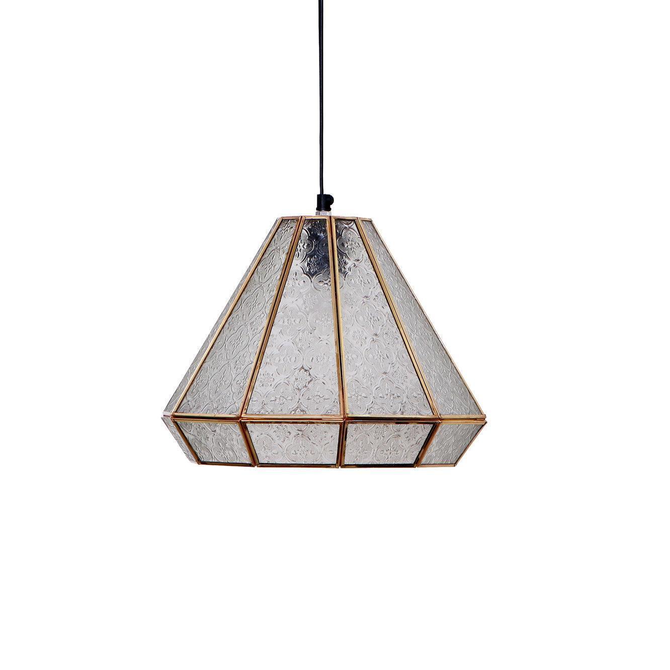 Buy Hanging Lights - Creamish White Glass Varana Hanging Lamp | Pendant Light For Home Decoration by Home Blitz on IKIRU online store