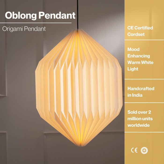 Buy Hanging Lights - Decorative Handcrafted Origami Pendant Hanging Light | Modern Ceiling Lantern Lamp by Fig on IKIRU online store