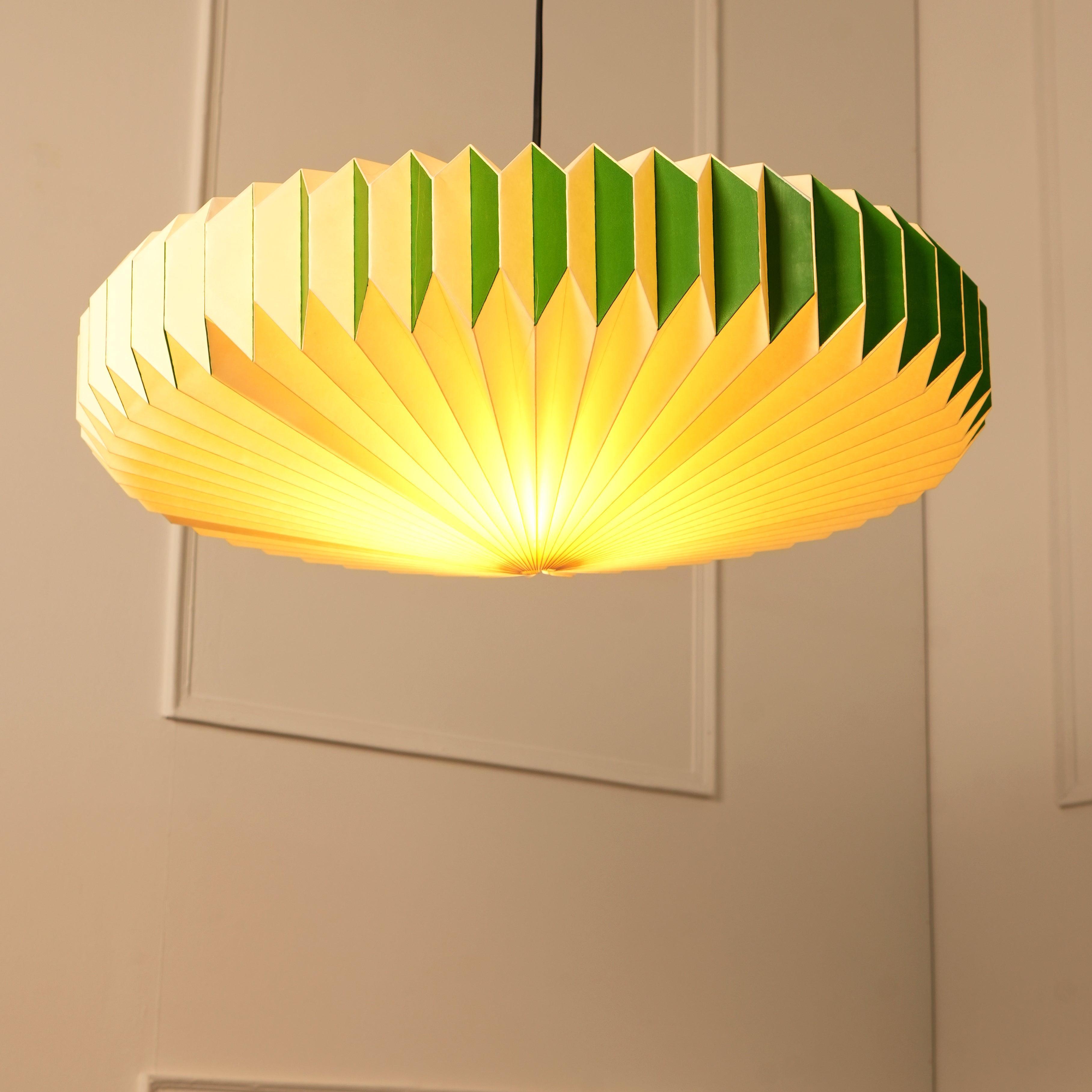 Buy Hanging Lights - Decorative Oblong Shape Hanging Lamp Origami | Modern Ceiling Light For Home Decor by Fig on IKIRU online store