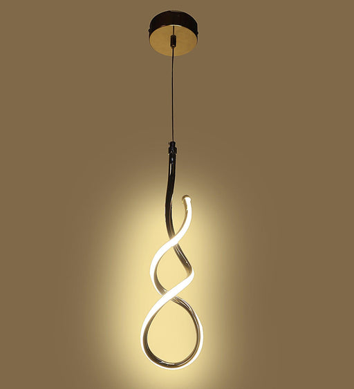 Buy Hanging Lights - Decorative Unique Snake Hanging Light | Metallic & Acrylic Pendant Lamp For Living Room & Home by ELIANTE by Jainsons Lights on IKIRU online store