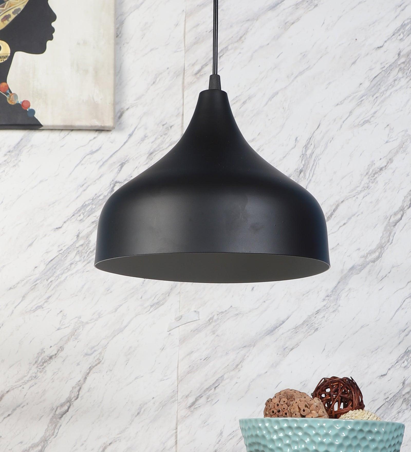 Buy Hanging Lights - Dino Black Hanging Light | Decorative Pendant Lamp For Living Room & Bedroom by ELIANTE by Jainsons Lights on IKIRU online store
