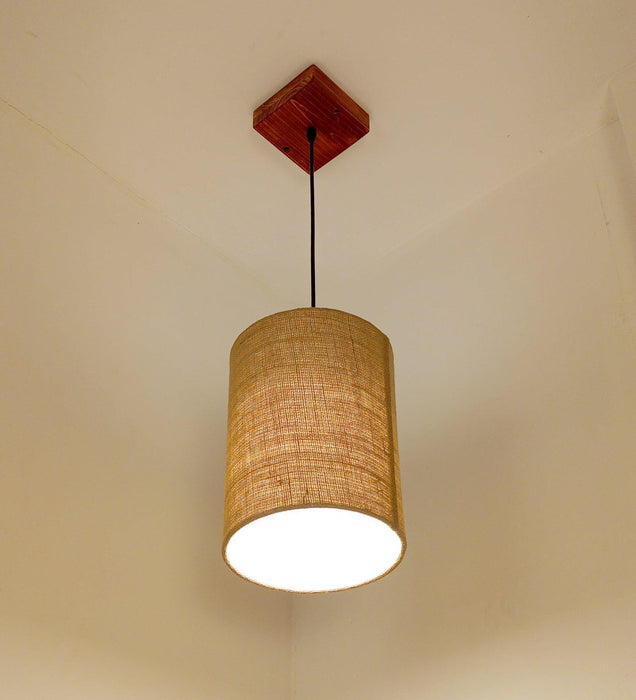 Buy Hanging Lights - Elementary Brown Wooden Single Hanging Light by Symplify on IKIRU online store