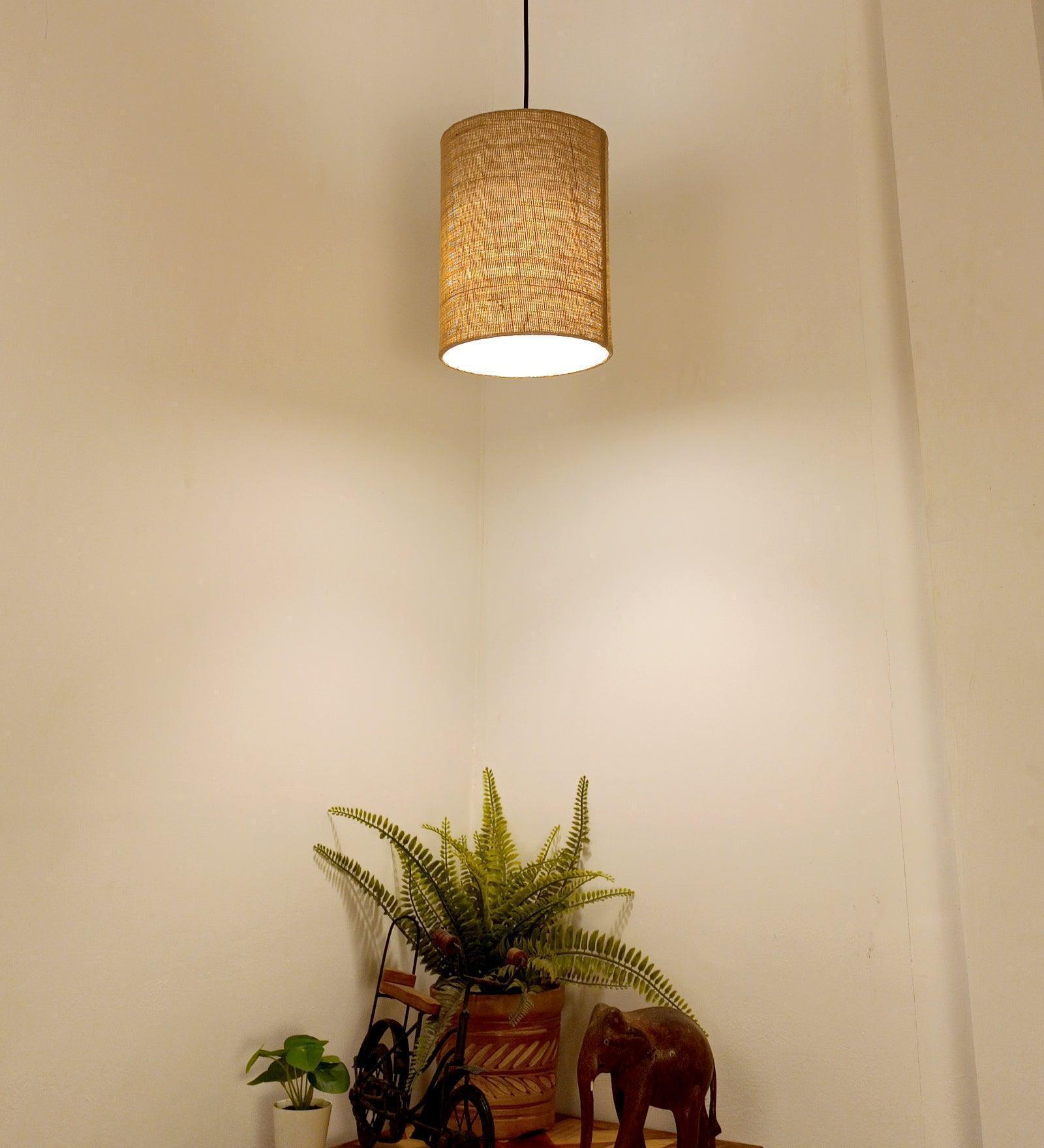 Buy Hanging Lights - Elementary Brown Wooden Single Hanging Light by Symplify on IKIRU online store