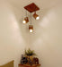 Buy Hanging Lights - Focal Brown Wooden Cluster Hanging Light by Symplify on IKIRU online store