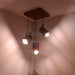 Buy Hanging Lights - Focal Brown Wooden Cluster Hanging Light by Symplify on IKIRU online store