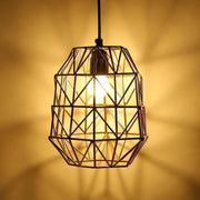 Buy Hanging Lights - Geometric Hanging Lamp For Decor Metallic Gold Finish by Home4U on IKIRU online store
