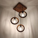 Buy Hanging Lights - Halo Brown Cluster Hanging Light for Living Room | Wall Mounted Lamp by Symplify on IKIRU online store