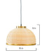 Buy Hanging Lights - Hanley Metal Dome Pendant Light | Golden Hanging Lamp For Living Room & Home Decor by House of Trendz on IKIRU online store