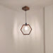 Buy Hanging Lights - Hex Brown Wooden Single Hanging Light by Symplify on IKIRU online store