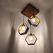 Buy Hanging Lights - Hexagram Brown Cluster Hanging Light by Symplify on IKIRU online store