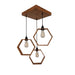 Buy Hanging Lights - Hexagram Brown Cluster Hanging Light by Symplify on IKIRU online store