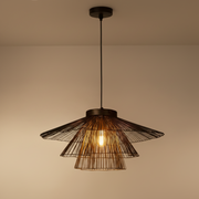 Klimt Classic Big Hanging Lamp | Black Iron Single Ceiling Light For Home Decor