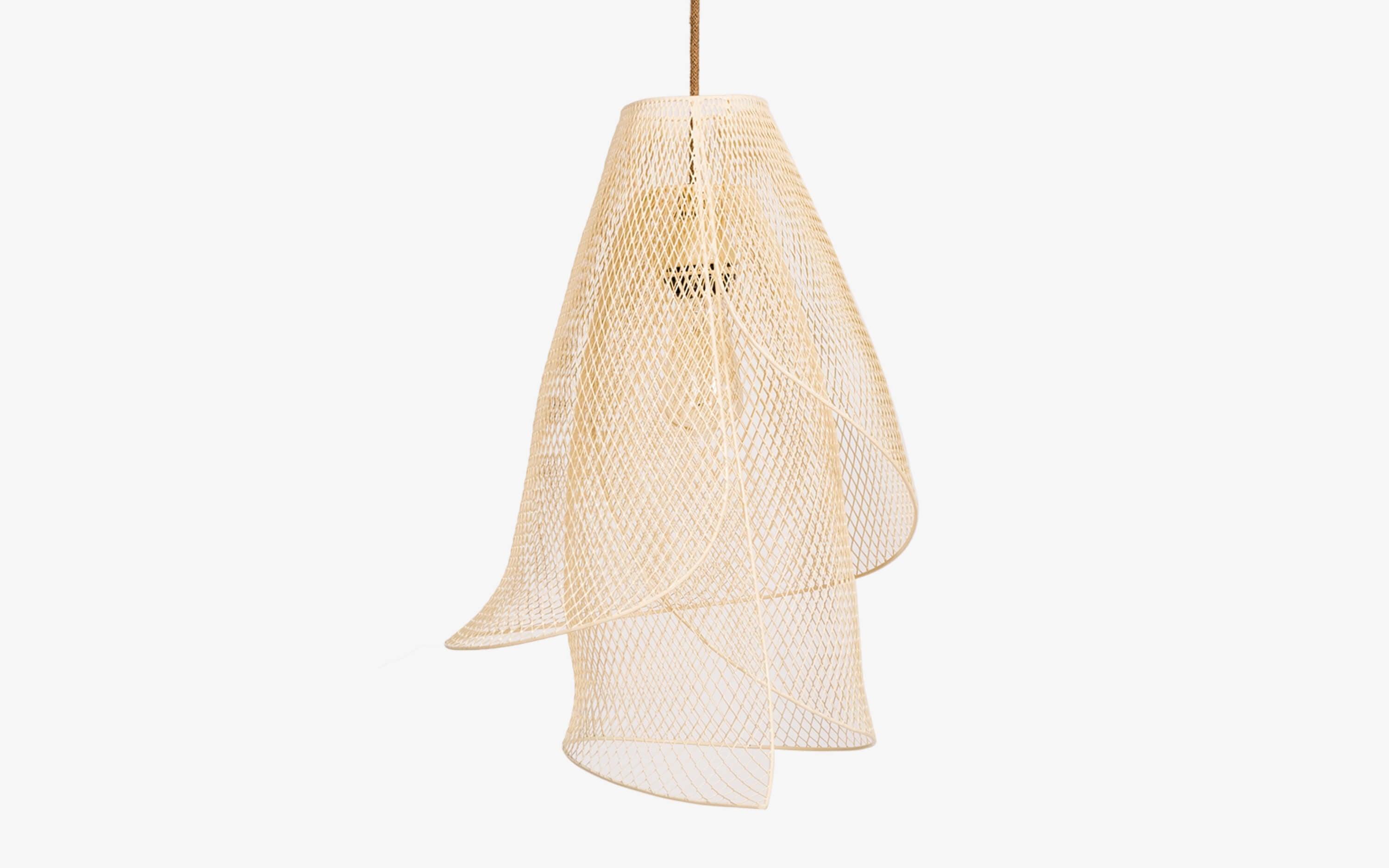 Buy Hanging Lights - Lily Elegant Off-white Pendant Hanging Lamp For Dining Room & Home Decor by Orange Tree on IKIRU online store