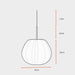 Buy Hanging Lights - Luxurious Berlin Hanging lamp | Chiffon Pendant Light For Home by Fig on IKIRU online store