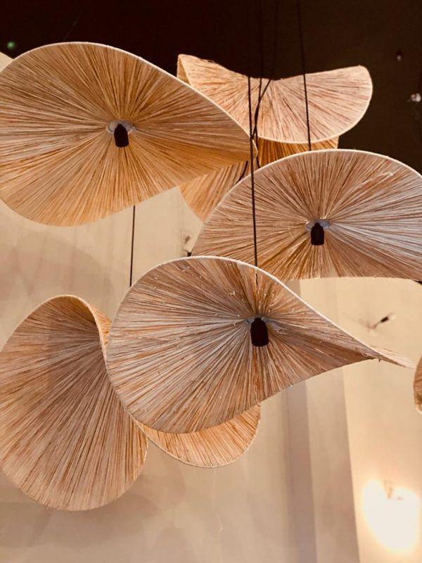 Buy Hanging Lights - Luxurious Grass Wave Hanging Lampshade | Rattan Pendant Light For Office & Home by Tesu on IKIRU online store
