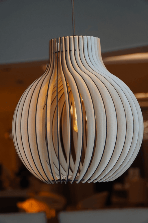 Buy Hanging Lights - Luxurious Timeless Treasure Hanging Lampshade | Wooden Pendant Light Fixture For Home & Office Decor by Teesha on IKIRU online store