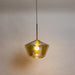 Buy Hanging Lights - Modern Glass Drop Design Hanging lamp | Decorative Metallic Pendant Light by Home4U on IKIRU online store