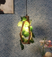 Buy Hanging Lights - Modern Wooden Plant Hanging Lampshade | Decorative Pendant Light For Living Room & Home by ELIANTE by Jainsons Lights on IKIRU online store