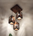 Buy Hanging Lights - Oblique Cluster Hanging Light | Wooden Pendant Lamp by Symplify on IKIRU online store