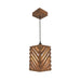 Buy Hanging Lights - Oblique Wooden Single Hanging Light by Symplify on IKIRU online store