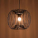 Buy Hanging Lights - Powder Coat Black Iron Zura Bubble Pressed Hanging Lamp Light For Home Decor by Home Blitz on IKIRU online store