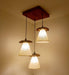 Buy Hanging Lights - Propel Brown Wooden Cluster Hanging Light by Symplify on IKIRU online store