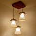 Buy Hanging Lights - Propel Brown Wooden Cluster Hanging Light by Symplify on IKIRU online store